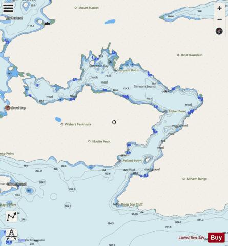Simoom Sound Marine Chart - Nautical Charts App - Streets