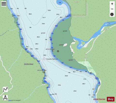 Tsowwin Narrows Marine Chart - Nautical Charts App - Streets