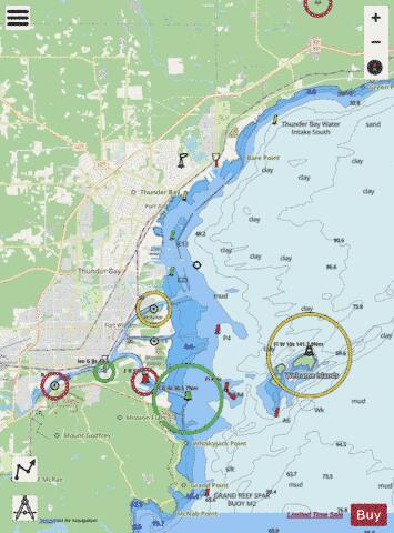 Port of Thunder Bay Marine Chart - Nautical Charts App - Streets