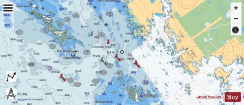 Approaches to \ Approches a Parry Sound North Marine Chart - Nautical Charts App - Streets