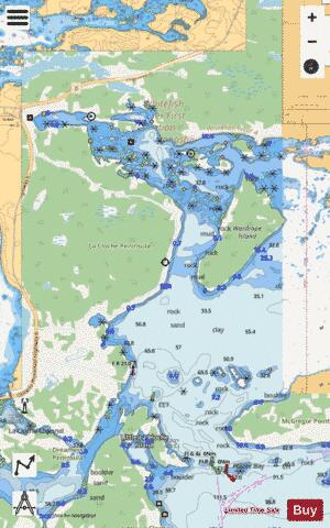 McGregor Bay Marine Chart - Nautical Charts App - Streets