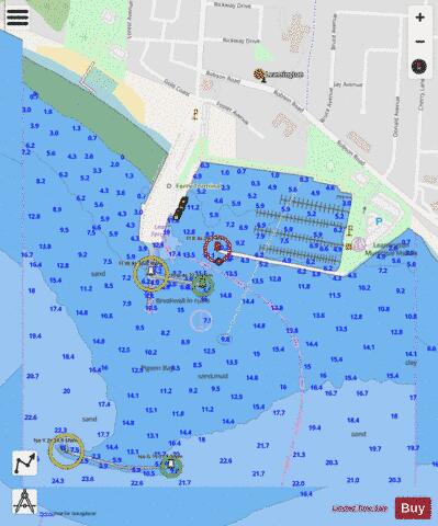 Leamington Harbour Marine Chart - Nautical Charts App - Streets