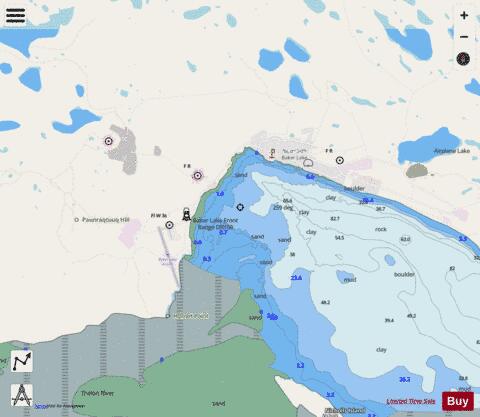 Baker Lake Harbour Marine Chart - Nautical Charts App - Streets