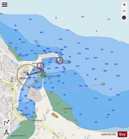 Grand Bank Harbour Marine Chart - Nautical Charts App - Streets