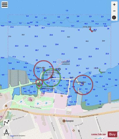 Caraquet Marine Chart - Nautical Charts App - Streets