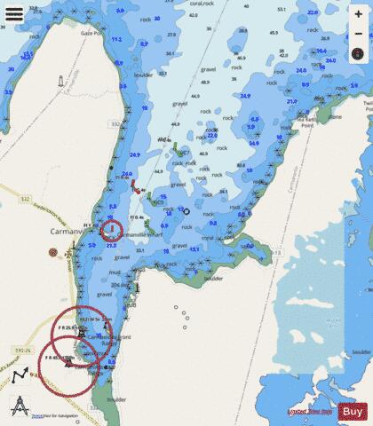 Carmanville Marine Chart - Nautical Charts App - Streets
