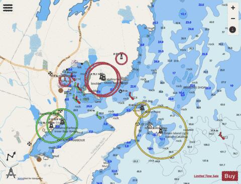 Catalina and/et Port Union Marine Chart - Nautical Charts App - Streets