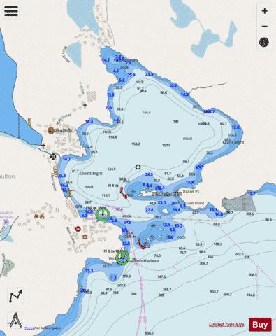 Gaultois Harbour Marine Chart - Nautical Charts App - Streets