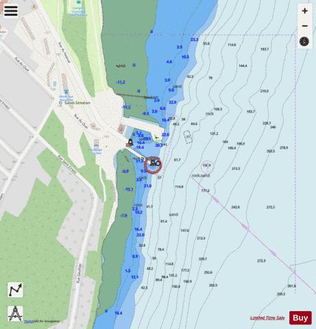 Saint-Simeon Marine Chart - Nautical Charts App - Streets