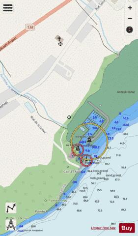 Cap-a-l'Aigle Marine Chart - Nautical Charts App - Streets