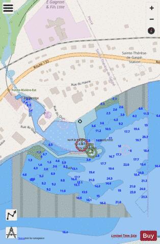 Sainte-Therese-de-Gaspe Marine Chart - Nautical Charts App - Streets