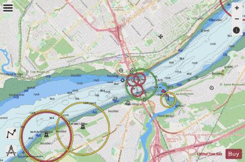 Port de Quebec - Continuation A Marine Chart - Nautical Charts App - Streets