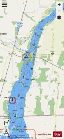 Pointe Naylor au Lac\To Lake Champlain Marine Chart - Nautical Charts App - Streets