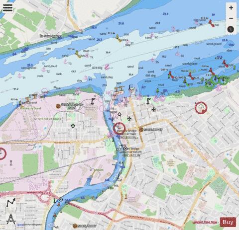 Port de Sorel-Tracy Marine Chart - Nautical Charts App - Streets