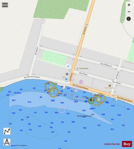 P�ribonka Marine Chart - Nautical Charts App - Streets