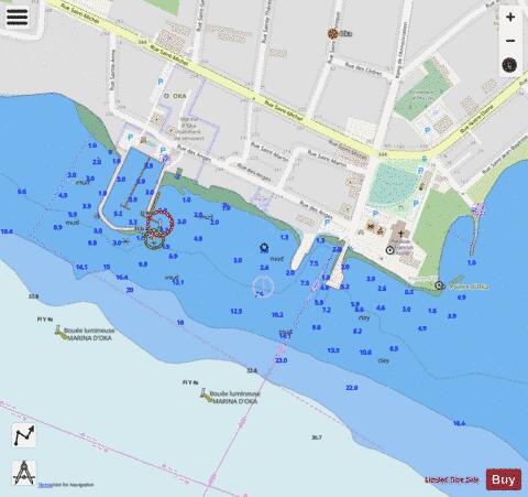 Oka Marine Chart - Nautical Charts App - Streets