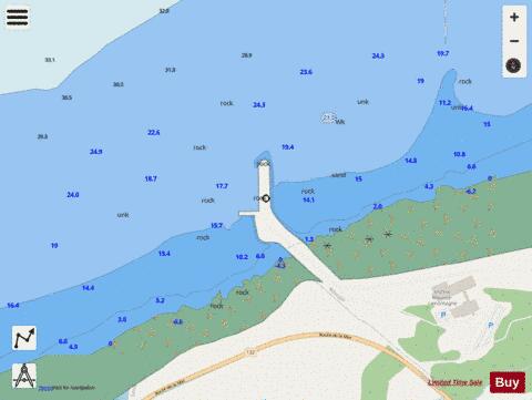 Pointe aux Cenelles Marine Chart - Nautical Charts App - Streets
