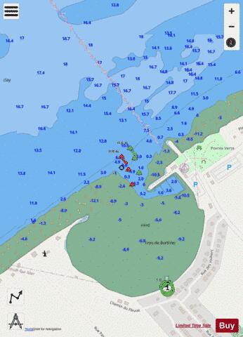 Berthier-sur-Mer Marine Chart - Nautical Charts App - Streets