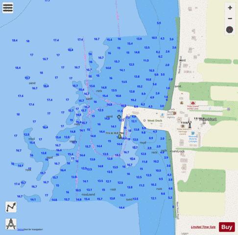 Westdock Marine Chart - Nautical Charts App - Streets