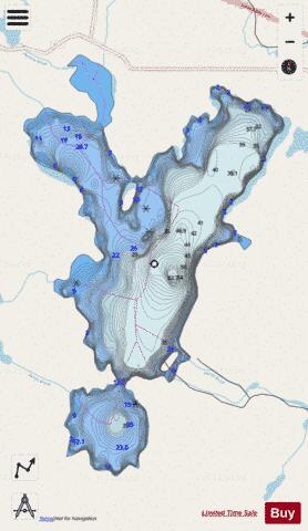 Country Pond depth contour Map - i-Boating App - Streets