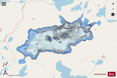 Gibbons Pond depth contour Map - i-Boating App - Streets