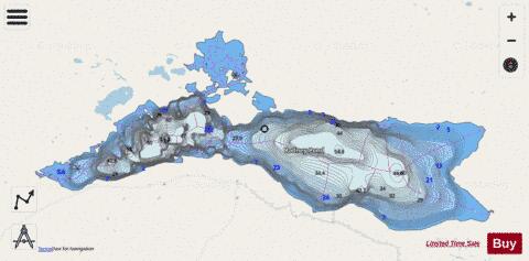 Rodney Pond depth contour Map - i-Boating App - Streets