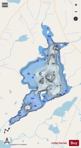 East Castor Pond depth contour Map - i-Boating App - Streets