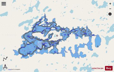 Osprey Lake depth contour Map - i-Boating App - Streets