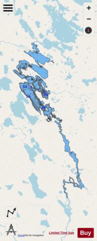Birchy Lake depth contour Map - i-Boating App - Streets
