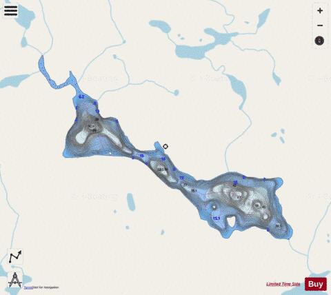 Right Lake depth contour Map - i-Boating App - Streets