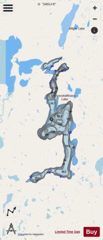 Iglusuataliksuak Lake depth contour Map - i-Boating App - Streets