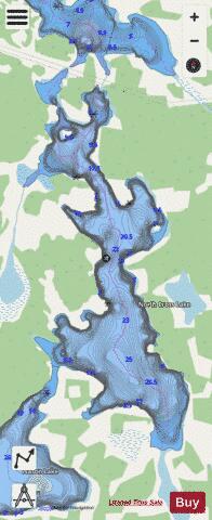 North Cross Lake depth contour Map - i-Boating App - Streets