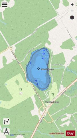 Lake St. George depth contour Map - i-Boating App - Streets