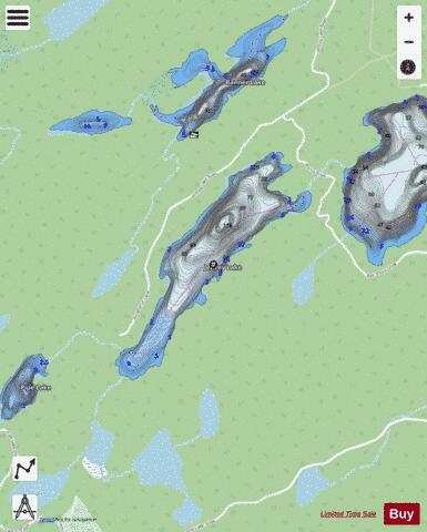 Jeffery Lake depth contour Map - i-Boating App - Streets