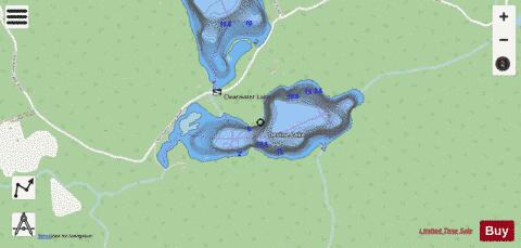 Devine Lake depth contour Map - i-Boating App - Streets