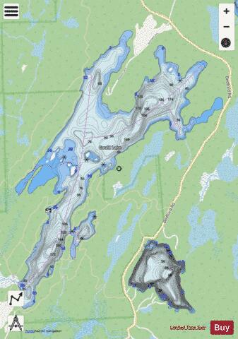 Gould Lake depth contour Map - i-Boating App - Streets