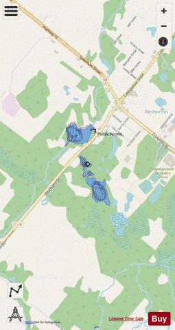 Flesherton Lake depth contour Map - i-Boating App - Streets