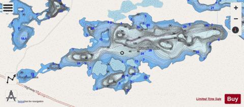 Huronian Lake depth contour Map - i-Boating App - Streets