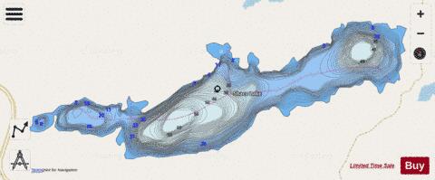 Shaco Lake depth contour Map - i-Boating App - Streets
