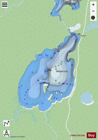 Floranna Lake depth contour Map - i-Boating App - Streets