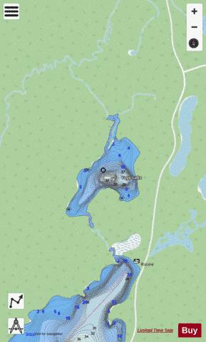 Yoyo Lake depth contour Map - i-Boating App - Streets