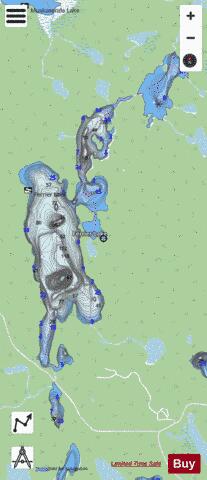 Ferrier Lake depth contour Map - i-Boating App - Streets