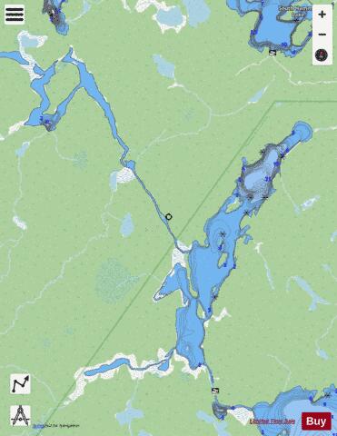 Obatanga Lake depth contour Map - i-Boating App - Streets