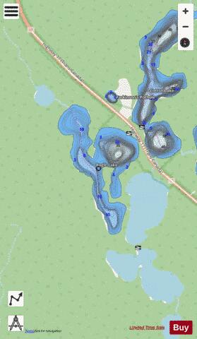Bogle Lake depth contour Map - i-Boating App - Streets