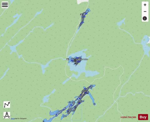Minto Lake depth contour Map - i-Boating App - Streets