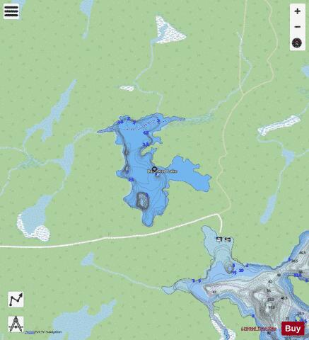 Baldhead Lake depth contour Map - i-Boating App - Streets