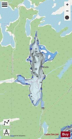 Bauldry Lake depth contour Map - i-Boating App - Streets