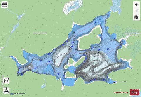 Lola Lake depth contour Map - i-Boating App - Streets