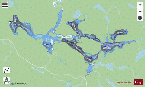 Berry Lake depth contour Map - i-Boating App - Streets