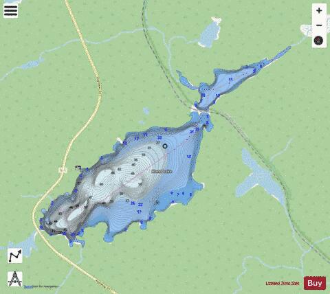 Sleith Lake depth contour Map - i-Boating App - Streets